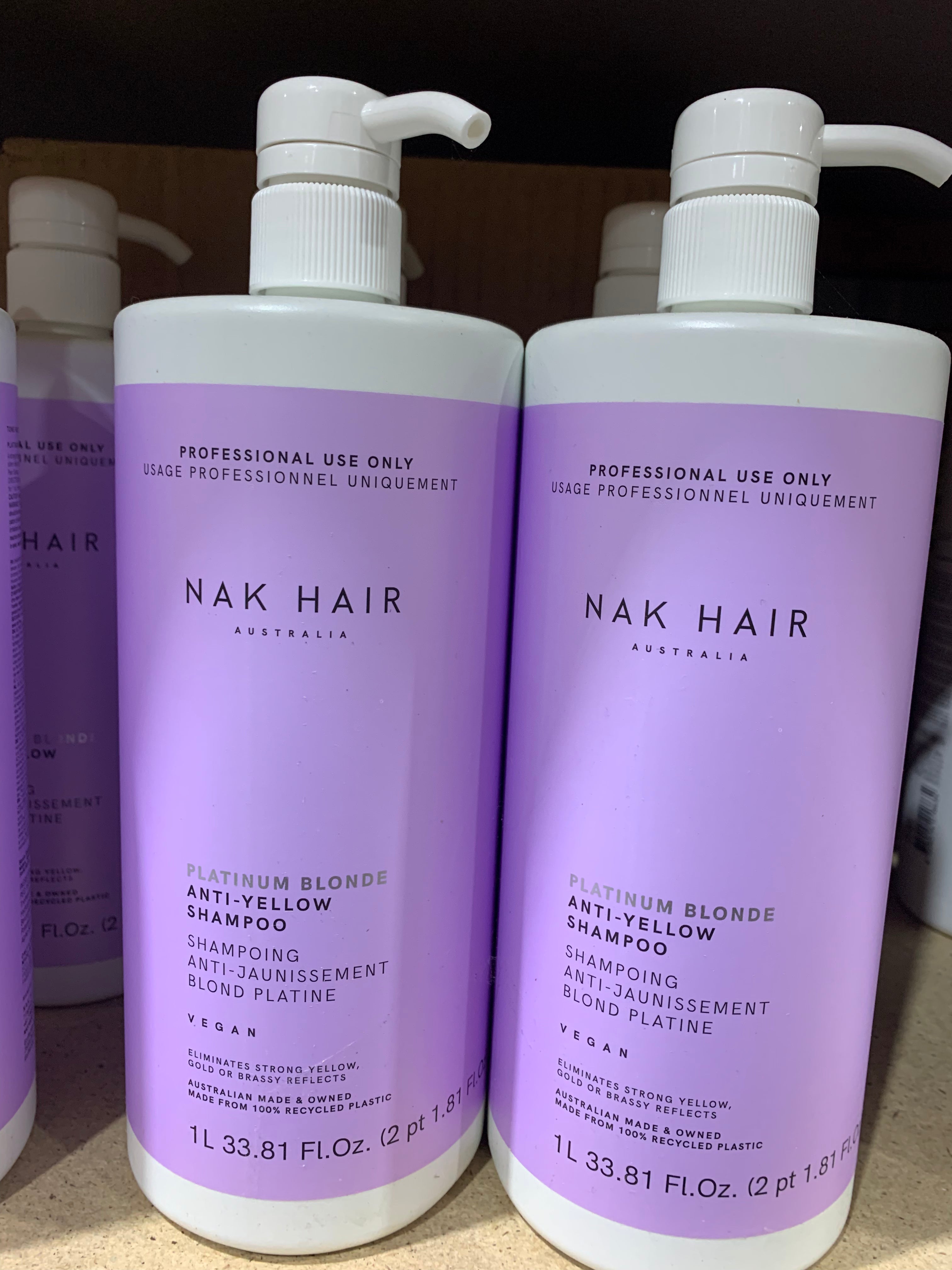 NAK PLATINUM BLONDE Shampoo and Conditioner